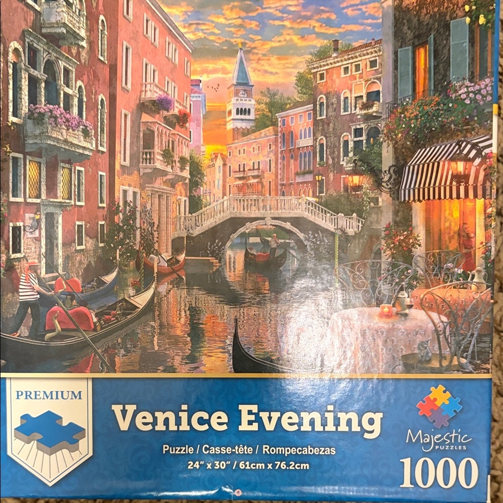 Majestic Venice Evening Puzzle - Vibrant Colors
